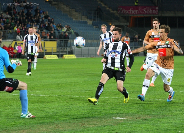 Sturm Graz - Wacker Innsbruck
Oesterreichische Fussball Bundesliga, 28. Runde, SK Sturm Graz -  FC Wacker Innsbruck, Stadion Liebenau Graz, 22.03.2014. 

Foto zeigt Marco Djuricin (Sturm)
