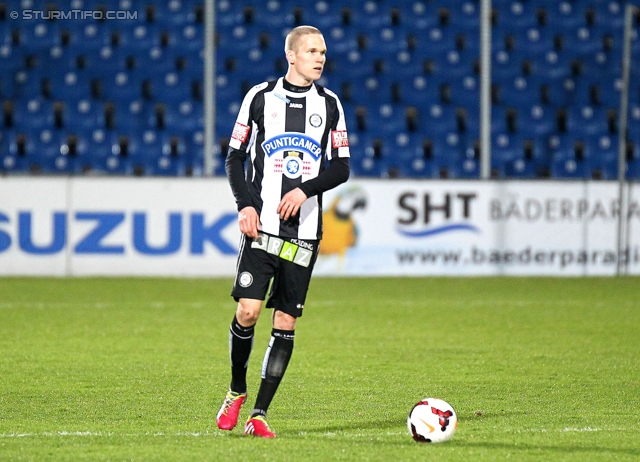 Groedig - Sturm Graz
Oesterreichische Fussball Bundesliga, 29. Runde, SV Groedig - SK Sturm Graz, Untersbergarena Groedig, 26.03.2014. 

Foto zeigt Andreas Pfingstner (Sturm)
