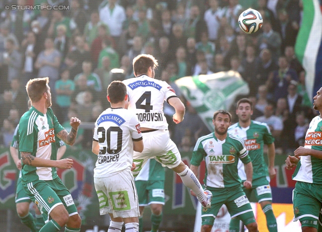 Rapid Wien - Sturm Graz
Oesterreichische Fussball Bundesliga, 30. Runde, SK Rapid Wien - SK Sturm Graz, Gerhard Hanappi Stadion Wien, 29.03.2014. 

Foto zeigt 
