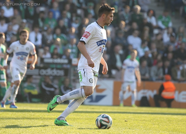 Rapid Wien - Sturm Graz
Oesterreichische Fussball Bundesliga, 30. Runde, SK Rapid Wien - SK Sturm Graz, Gerhard Hanappi Stadion Wien, 29.03.2014. 

Foto zeigt Anel Hadzic (Sturm)
