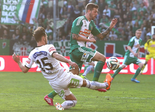 Rapid Wien - Sturm Graz
Oesterreichische Fussball Bundesliga, 30. Runde, SK Rapid Wien - SK Sturm Graz, Gerhard Hanappi Stadion Wien, 29.03.2014. 

Foto zeigt Michael Madl (Sturm)
