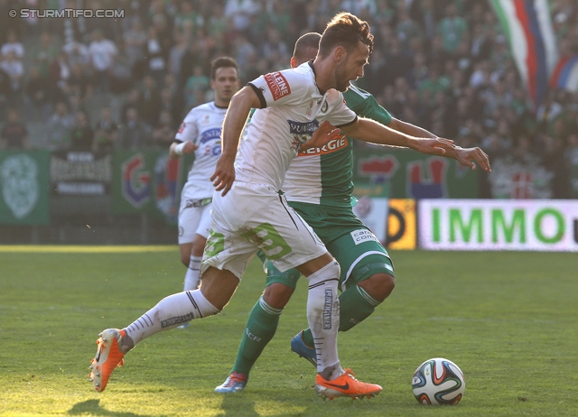 Rapid Wien - Sturm Graz
Oesterreichische Fussball Bundesliga, 30. Runde, SK Rapid Wien - SK Sturm Graz, Gerhard Hanappi Stadion Wien, 29.03.2014. 

Foto zeigt Michael Madl (Sturm)
