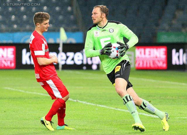 Sturm Graz - Admira Wacker
Oesterreichische Fussball Bundesliga, 31. Runde, SK Sturm Graz -  FC Admira Wacker Moedling, Stadion Liebenau Graz, 05.04.2014. 

Foto zeigt Benedikt Pliquett (Sturm)
