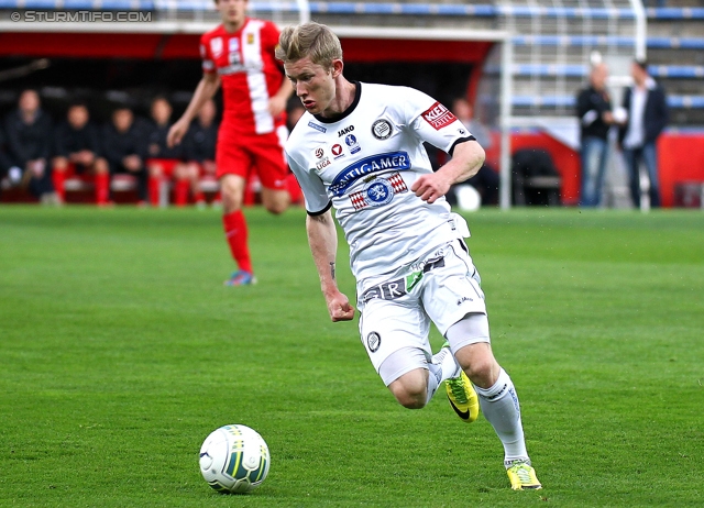 Admira Wacker - Sturm Graz
OEFB Cup, Viertelfinale, FC Admira Wacker Moedling - SK Sturm Graz, Stadion Suedstadt Maria Enzersdorf, 08.04.2014. 

Foto zeigt Florian Kainz (Sturm)
