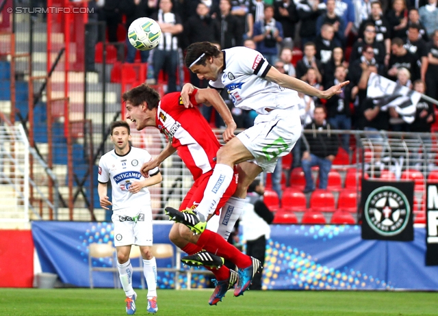 Admira Wacker - Sturm Graz
OEFB Cup, Viertelfinale, FC Admira Wacker Moedling - SK Sturm Graz, Stadion Suedstadt Maria Enzersdorf, 08.04.2014.  

Foto zeigt Nikola Vujadinovic (Sturm)
