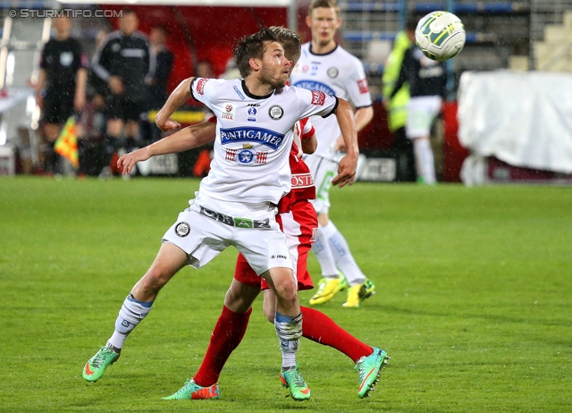 Admira Wacker - Sturm Graz
OEFB Cup, Viertelfinale, FC Admira Wacker Moedling - SK Sturm Graz, Stadion Suedstadt Maria Enzersdorf, 08.04.2014. 

Foto zeigt David Schloffer (Sturm)
