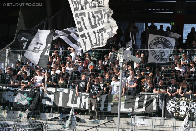 Salzburg - Sturm Graz
Oesterreichische Fussball Bundesliga, 32. Runde, FC RB Salzburg - SK Sturm Graz, Stadion Wals-Siezenheim, 12.04.2014. 

Foto zeigt Fans von Sturm 
