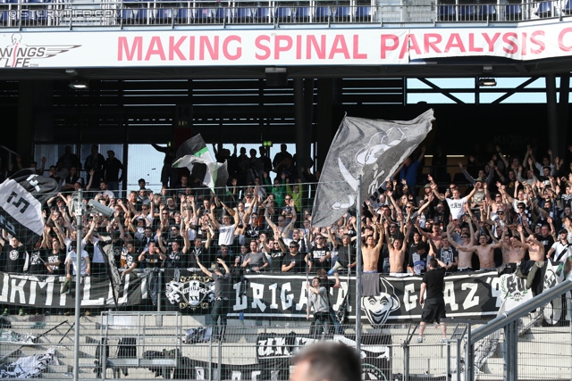 Salzburg - Sturm Graz
Oesterreichische Fussball Bundesliga, 32. Runde, FC RB Salzburg - SK Sturm Graz, Stadion Wals-Siezenheim, 12.04.2014. 

Foto zeigt Fans von Sturm
