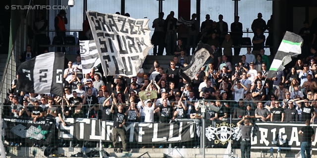 Salzburg - Sturm Graz
Oesterreichische Fussball Bundesliga, 32. Runde, FC RB Salzburg - SK Sturm Graz, Stadion Wals-Siezenheim, 12.04.2014. 

Foto zeigt Fans von Sturm
