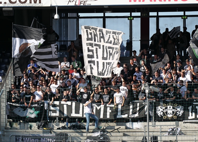 Salzburg - Sturm Graz
Oesterreichische Fussball Bundesliga, 32. Runde, FC RB Salzburg - SK Sturm Graz, Stadion Wals-Siezenheim, 12.04.2014. 

Foto zeigt Fans von Sturm
