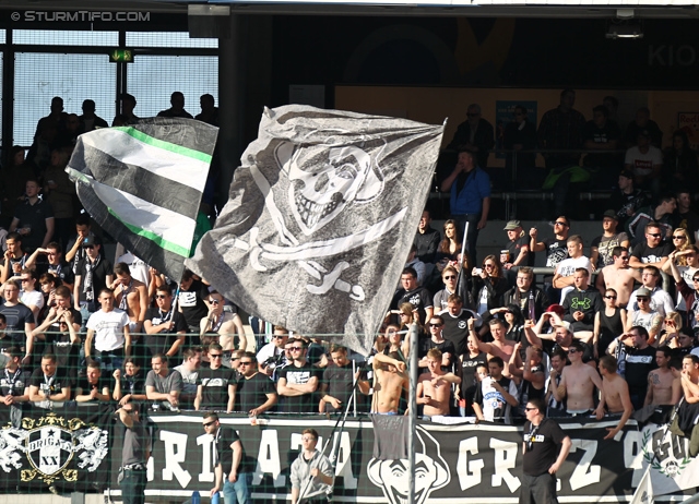 Salzburg - Sturm Graz
Oesterreichische Fussball Bundesliga, 32. Runde, FC RB Salzburg - SK Sturm Graz, Stadion Wals-Siezenheim, 12.04.2014. 

Foto zeigt Fans von Sturm
