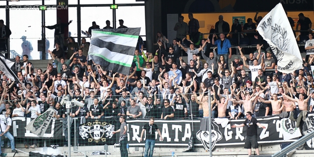 Salzburg - Sturm Graz
Oesterreichische Fussball Bundesliga, 32. Runde, FC RB Salzburg - SK Sturm Graz, Stadion Wals-Siezenheim, 12.04.2014. 

Foto zeigt Fans von Sturm
