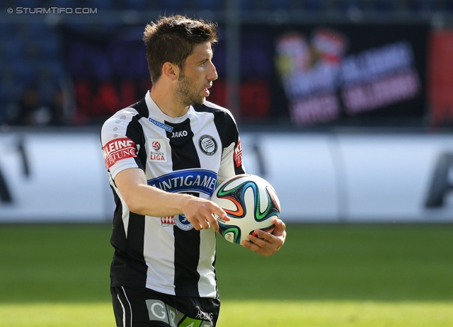 Salzburg - Sturm Graz
Oesterreichische Fussball Bundesliga, 32. Runde, FC RB Salzburg - SK Sturm Graz, Stadion Wals-Siezenheim, 12.04.2014. 

Foto zeigt Aleksandar Todorovski (Sturm)
