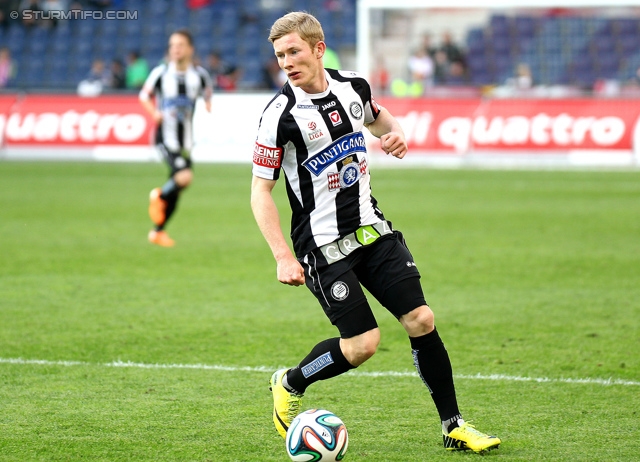 Salzburg - Sturm Graz
Oesterreichische Fussball Bundesliga, 32. Runde, FC RB Salzburg - SK Sturm Graz, Stadion Wals-Siezenheim, 12.04.2014. 

Foto zeigt Florian Kainz (Sturm)
