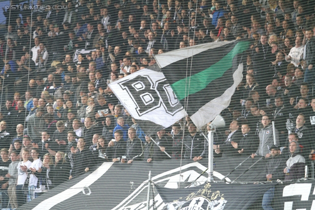 Sturm Graz - Ried
Oesterreichische Fussball Bundesliga, 33. Runde, SK Sturm Graz -  SV Ried, Stadion Liebenau Graz, 19.04.2014. 

Foto zeigt Fans von Sturm
