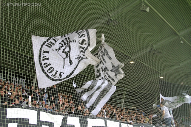 Sturm Graz - Ried
Oesterreichische Fussball Bundesliga, 33. Runde, SK Sturm Graz -  SV Ried, Stadion Liebenau Graz, 19.04.2014. 

Foto zeigt Fans von Sturm
