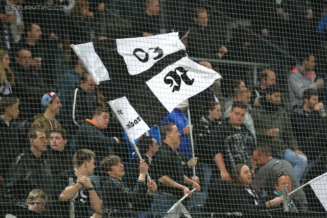 Sturm Graz - Ried
Oesterreichische Fussball Bundesliga, 33. Runde, SK Sturm Graz -  SV Ried, Stadion Liebenau Graz, 19.04.2014. 

Foto zeigt Fans von Sturm
