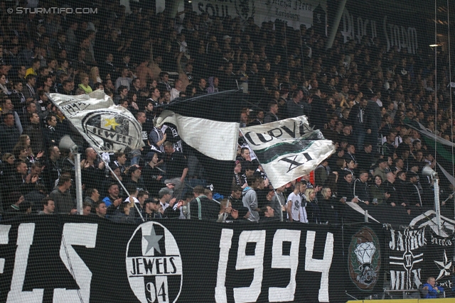 Sturm Graz - Ried
Oesterreichische Fussball Bundesliga, 33. Runde, SK Sturm Graz -  SV Ried, Stadion Liebenau Graz, 19.04.2014. 

Foto zeigt Fans von Sturm
