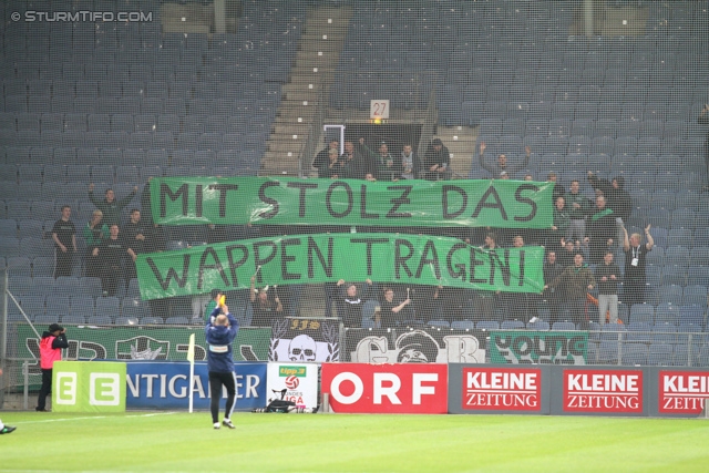 Sturm Graz - Ried
Oesterreichische Fussball Bundesliga, 33. Runde, SK Sturm Graz -  SV Ried, Stadion Liebenau Graz, 19.04.2014. 

Foto zeigt Fans von Ried
