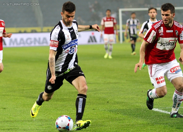 Sturm Graz - Ried
Oesterreichische Fussball Bundesliga, 33. Runde, SK Sturm Graz -  SV Ried, Stadion Liebenau Graz, 19.04.2014. 

Foto zeigt Marco Djuricin (Sturm)
