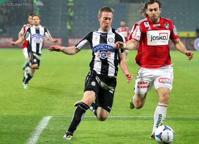 Sturm Graz - Ried
Oesterreichische Fussball Bundesliga, 33. Runde, SK Sturm Graz -  SV Ried, Stadion Liebenau Graz, 19.04.2014. 

Foto zeigt Robert Beric (Sturm)
