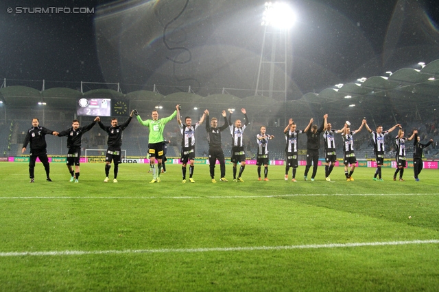 Sturm Graz - Ried
Oesterreichische Fussball Bundesliga, 33. Runde, SK Sturm Graz -  SV Ried, Stadion Liebenau Graz, 19.04.2014. 

Foto zeigt die Mannschaft von Sturm
