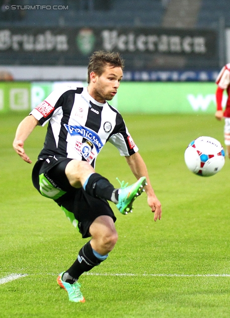 Sturm Graz - Ried
Oesterreichische Fussball Bundesliga, 33. Runde, SK Sturm Graz -  SV Ried, Stadion Liebenau Graz, 19.04.2014. 

Foto zeigt David Schloffer (Sturm)
