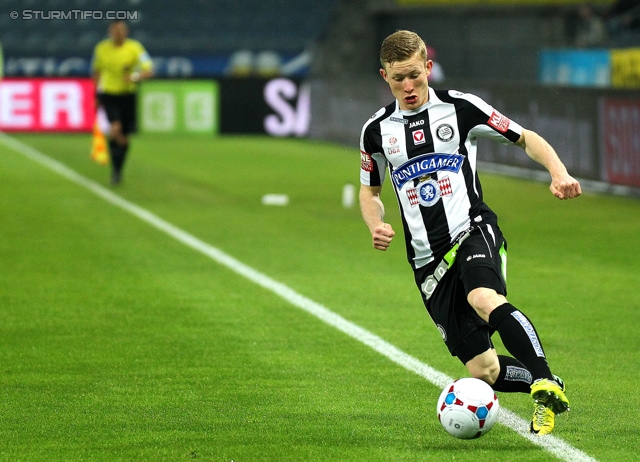 Sturm Graz - Ried
Oesterreichische Fussball Bundesliga, 33. Runde, SK Sturm Graz -  SV Ried, Stadion Liebenau Graz, 19.04.2014. 

Foto zeigt Florian Kainz (Sturm)
