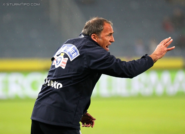 Sturm Graz - Ried
Oesterreichische Fussball Bundesliga, 33. Runde, SK Sturm Graz -  SV Ried, Stadion Liebenau Graz, 19.04.2014. 

Foto zeigt Darko Milanic (Cheftrainer Sturm)
