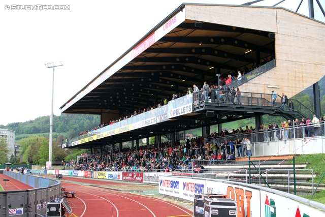 Wolfsberg - Sturm Graz
Oesterreichische Fussball Bundesliga, 34. Runde, Wolfsberger AC - SK Sturm Graz, Lavanttal Arena Wolfsberg, 27.04.2014. 

Foto zeigt Innenansicht Stadion
