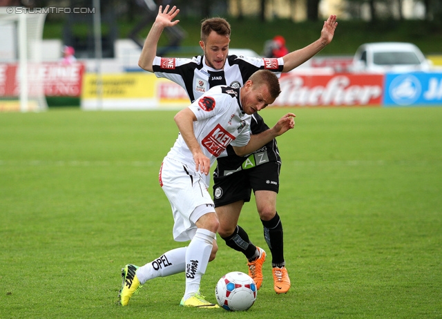 Wolfsberg - Sturm Graz
Oesterreichische Fussball Bundesliga, 34. Runde, Wolfsberger AC - SK Sturm Graz, Lavanttal Arena Wolfsberg, 27.04.2014. 

Foto zeigt Christian Klem (Sturm)
