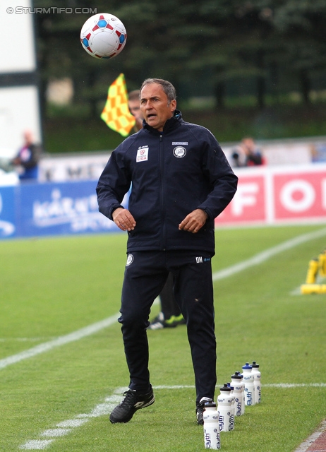 Wolfsberg - Sturm Graz
Oesterreichische Fussball Bundesliga, 34. Runde, Wolfsberger AC - SK Sturm Graz, Lavanttal Arena Wolfsberg, 27.04.2014. 

Foto zeigt Darko Milanic (Cheftrainer Sturm)
