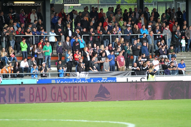 Wolfsberg - Sturm Graz
Oesterreichische Fussball Bundesliga, 34. Runde, Wolfsberger AC - SK Sturm Graz, Lavanttal Arena Wolfsberg, 27.04.2014. 

Foto zeigt Fans von Wolfsberg
