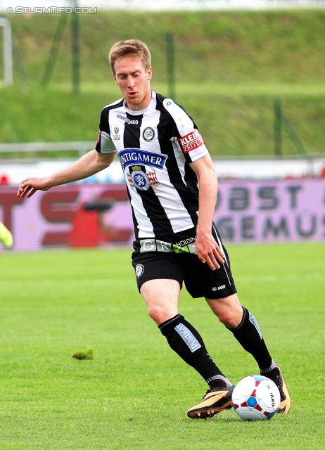 Wolfsberg - Sturm Graz
Oesterreichische Fussball Bundesliga, 34. Runde, Wolfsberger AC - SK Sturm Graz, Lavanttal Arena Wolfsberg, 27.04.2014. 

Foto zeigt Robert Beric (Sturm)
