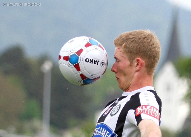 Wolfsberg - Sturm Graz
Oesterreichische Fussball Bundesliga, 34. Runde, Wolfsberger AC - SK Sturm Graz, Lavanttal Arena Wolfsberg, 27.04.2014. 

Foto zeigt Florian Kainz (Sturm) mit dem Fussball
