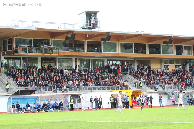 Wolfsberg - Sturm Graz
Oesterreichische Fussball Bundesliga, 34. Runde, Wolfsberger AC - SK Sturm Graz, Lavanttal Arena Wolfsberg, 27.04.2014. 

Foto zeigt Innenansicht Stadion
