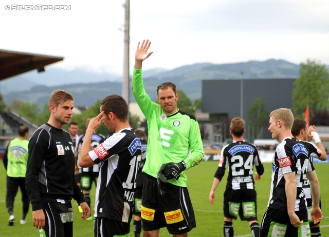 Wolfsberg - Sturm Graz
Oesterreichische Fussball Bundesliga, 34. Runde, Wolfsberger AC - SK Sturm Graz, Lavanttal Arena Wolfsberg, 27.04.2014. 

Foto zeigt die Mannschaft von Sturm
