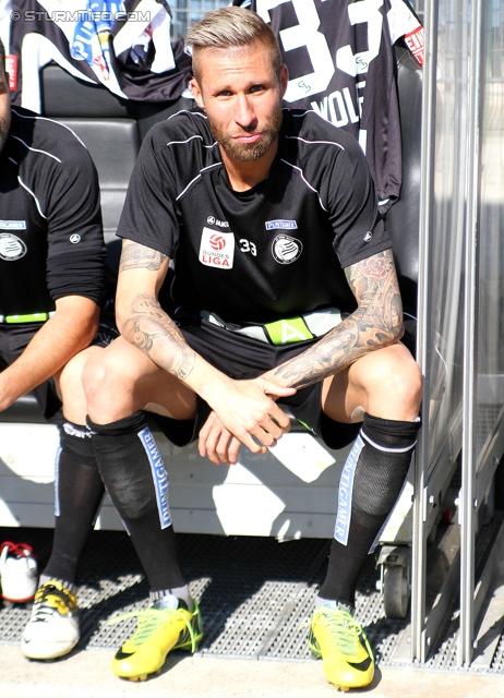 Sturm Graz - Wiener Neustadt
Oesterreichische Fussball Bundesliga, 35. Runde, SK Sturm Graz - SC Wiener Neustadt, Stadion Liebenau Graz, 04.05.2014. 

Foto zeigt Patrick Wolf (Sturm)
