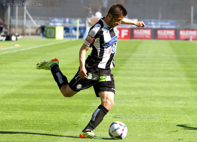 Sturm Graz - Wiener Neustadt
Oesterreichische Fussball Bundesliga, 35. Runde, SK Sturm Graz - SC Wiener Neustadt, Stadion Liebenau Graz, 04.05.2014. 

Foto zeigt Aleksandar Todorovski (Sturm)
