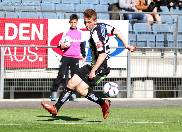 Sturm Graz - Wiener Neustadt
Oesterreichische Fussball Bundesliga, 35. Runde, SK Sturm Graz - SC Wiener Neustadt, Stadion Liebenau Graz, 04.05.2014. 

Foto zeigt Marc Andre Schmerboeck (Sturm)
