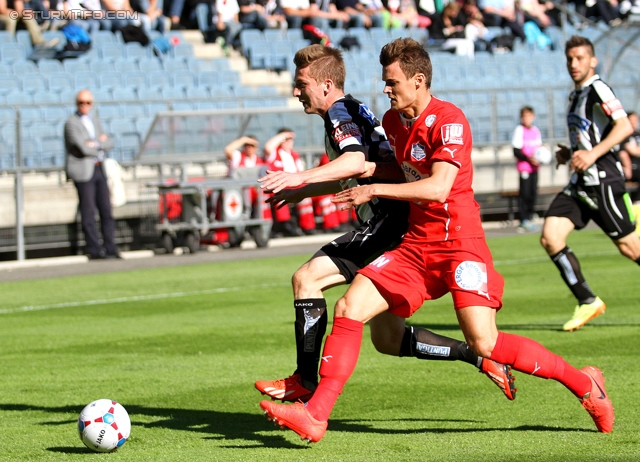 Sturm Graz - Wiener Neustadt
Oesterreichische Fussball Bundesliga, 35. Runde, SK Sturm Graz - SC Wiener Neustadt, Stadion Liebenau Graz, 04.05.2014. 

Foto zeigt Marc Andre Schmerboeck (Sturm)
