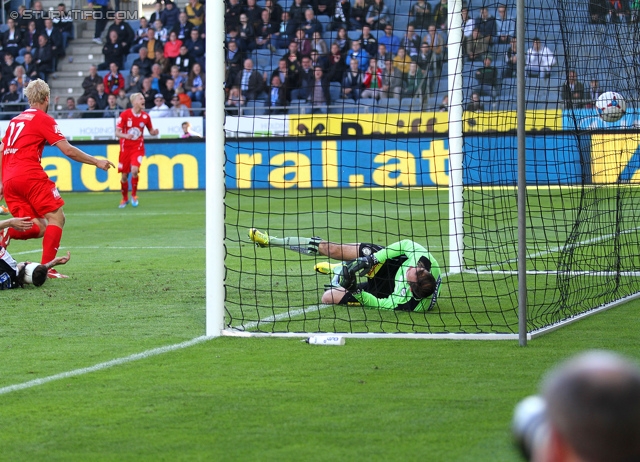 Sturm Graz - Wiener Neustadt
Oesterreichische Fussball Bundesliga, 35. Runde, SK Sturm Graz - SC Wiener Neustadt, Stadion Liebenau Graz, 04.05.2014. 

Foto zeigt Benedikt Pliquett (Sturm)
