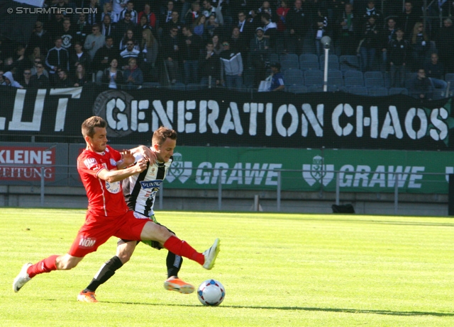 Sturm Graz - Wiener Neustadt
Oesterreichische Fussball Bundesliga, 35. Runde, SK Sturm Graz - SC Wiener Neustadt, Stadion Liebenau Graz, 04.05.2014. 

Foto zeigt Christian Klem (Sturm)
