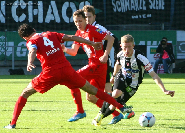 Sturm Graz - Wiener Neustadt
Oesterreichische Fussball Bundesliga, 35. Runde, SK Sturm Graz - SC Wiener Neustadt, Stadion Liebenau Graz, 04.05.2014. 

Foto zeigt Florian Kainz (Sturm)
