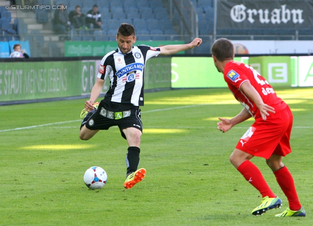 Sturm Graz - Wiener Neustadt
Oesterreichische Fussball Bundesliga, 35. Runde, SK Sturm Graz - SC Wiener Neustadt, Stadion Liebenau Graz, 04.05.2014. 

Foto zeigt Aleksandar Todorovski (Sturm)
