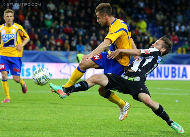 St. Poelten - Sturm Graz
OEFB Cup, Halbfinale, SKN St. Poelten - SK Sturm Graz, Arena St. Poelten, 07.05.2014. 

Foto zeigt David Schloffer (Sturm)
