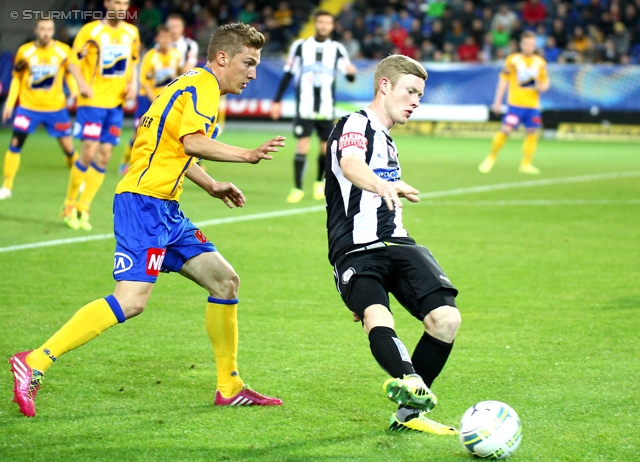 St. Poelten - Sturm Graz
OEFB Cup, Halbfinale, SKN St. Poelten - SK Sturm Graz, Arena St. Poelten, 07.05.2014. 

Foto zeigt Florian Kainz (Sturm)
