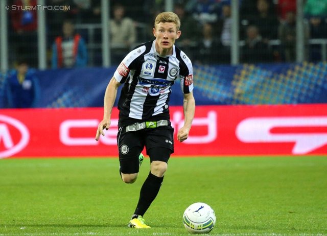 St. Poelten - Sturm Graz
OEFB Cup, Halbfinale, SKN St. Poelten - SK Sturm Graz, Arena St. Poelten, 07.05.2014. 

Foto zeigt Florian Kainz (Sturm)
