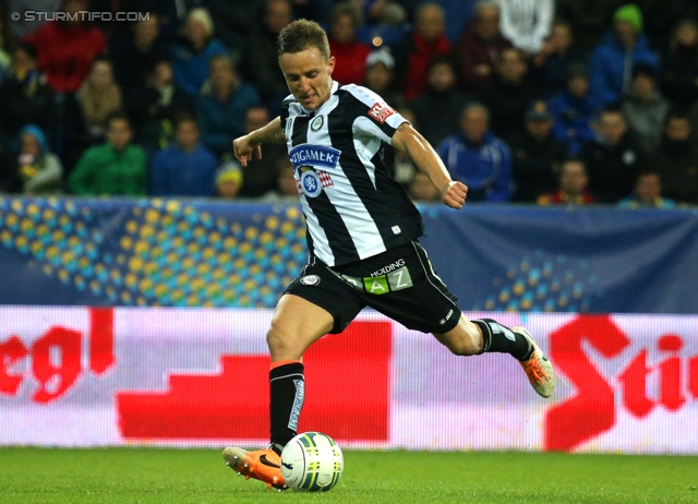 St. Poelten - Sturm Graz
OEFB Cup, Halbfinale, SKN St. Poelten - SK Sturm Graz, Arena St. Poelten, 07.05.2014. 

Foto zeigt Daniel Beichler (Sturm)
