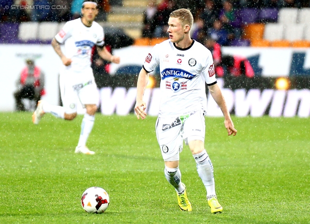 Austria Wien - Sturm Graz
Oesterreichische Fussball Bundesliga, 36. Runde, FK Austria Wien - SK Sturm Graz, Franz-Horr-Stadion Wien, 11.05.2014. 

Foto zeigt Florian Kainz (Sturm)
